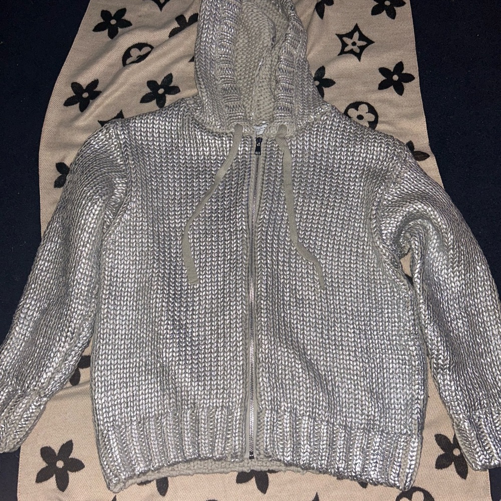 Zara Gray Hooded Sweater